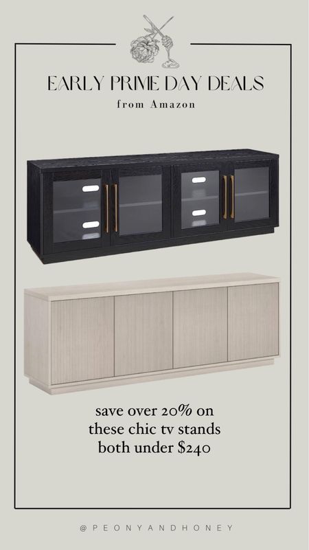 Shop these early Amazon prime day furniture deals - two chic tv stands under $240 each! #amazon #earlyprimeday #tvstands #livingroom

#LTKFind #LTKxPrimeDay #LTKhome
