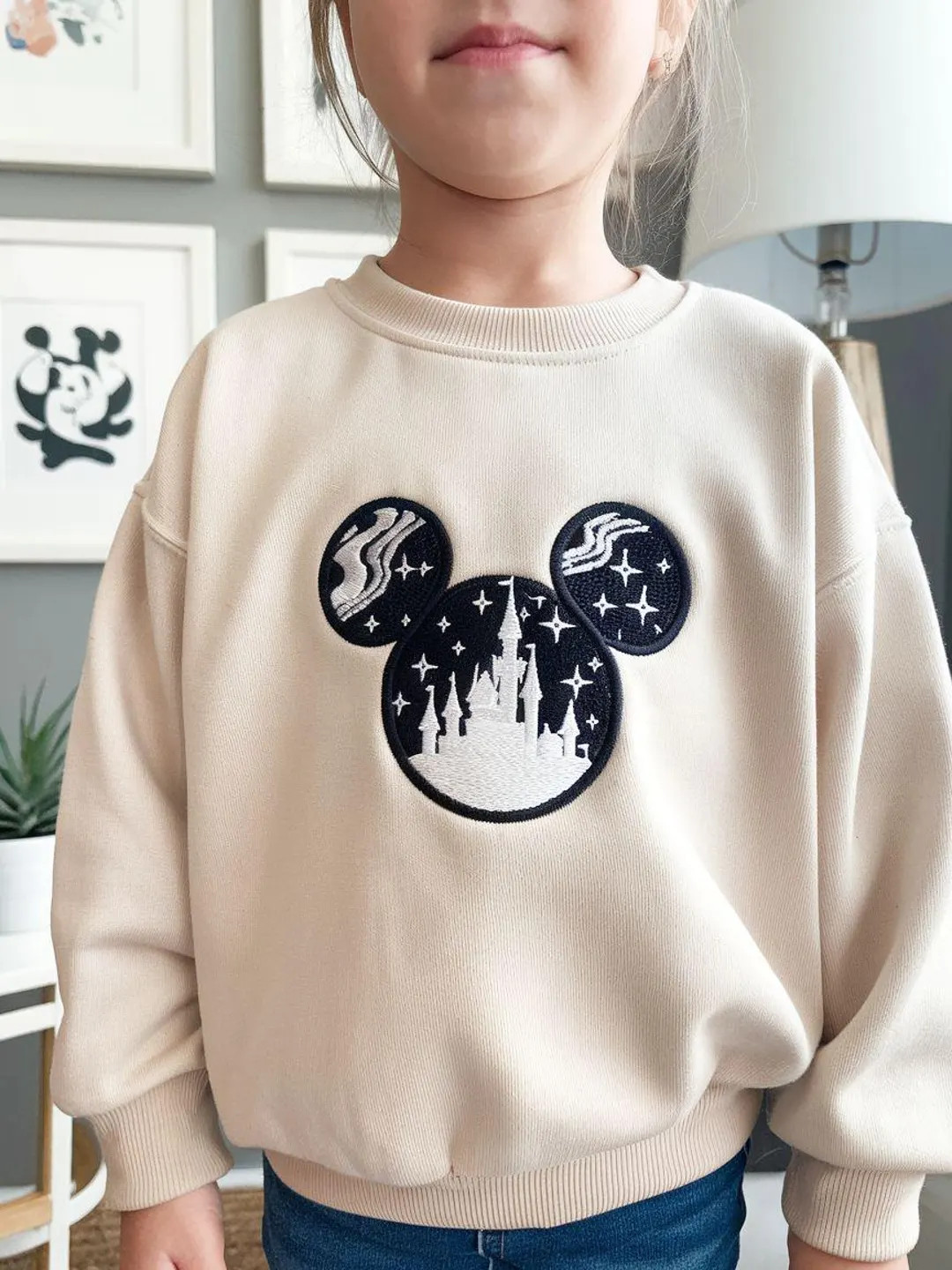 Embroidery Kids Sweatshirt ,mickey Kids Sweatshirt, Sweatshirts for Boy, Sweatshirts for Girl, Sw... | Etsy (US)