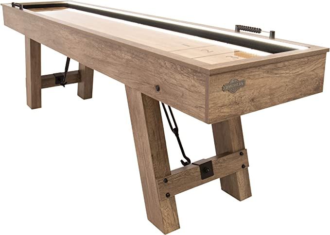 American Legend Brookdale 9’ LED Light Up Shuffleboard Table with Bowling | Amazon (US)