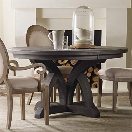 Hooker Furniture Corsica Round Extendable Dining Table in Dark Wood | Amazon (US)