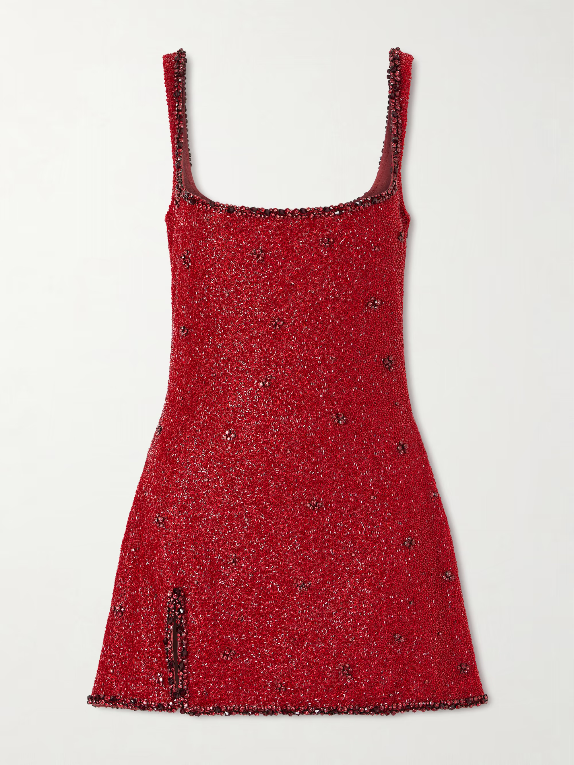 Athena embellished stretch-mesh mini dress | NET-A-PORTER (US)