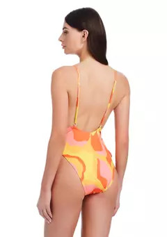Sanctuary Tropic Escape Ruched One Piece Swimsuit | Belk