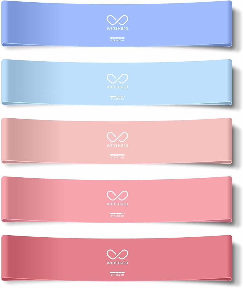 Resistance Bands - Premium Latex Band Set + Travel Bag Exercise Home Workout Manual Resistance Lo... | Amazon (US)