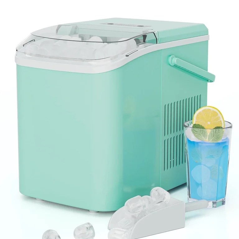 CONCETTA Portable Ice Maker Machine, 26.5 lb/Day Ice, Two Ice Sizes, Self-Cleaning Function, Bull... | Walmart (US)