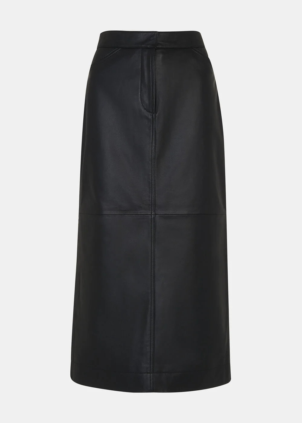 Black Leather Midi Skirt | Whistles UK | Whistles UK | | Whistles