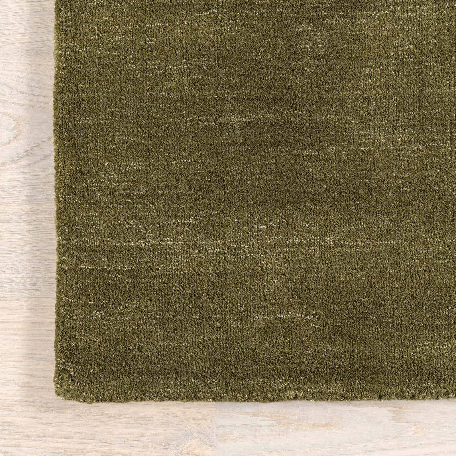 Arrel Speckled Wool-Blend Rug | Verdant Green | Rugs USA