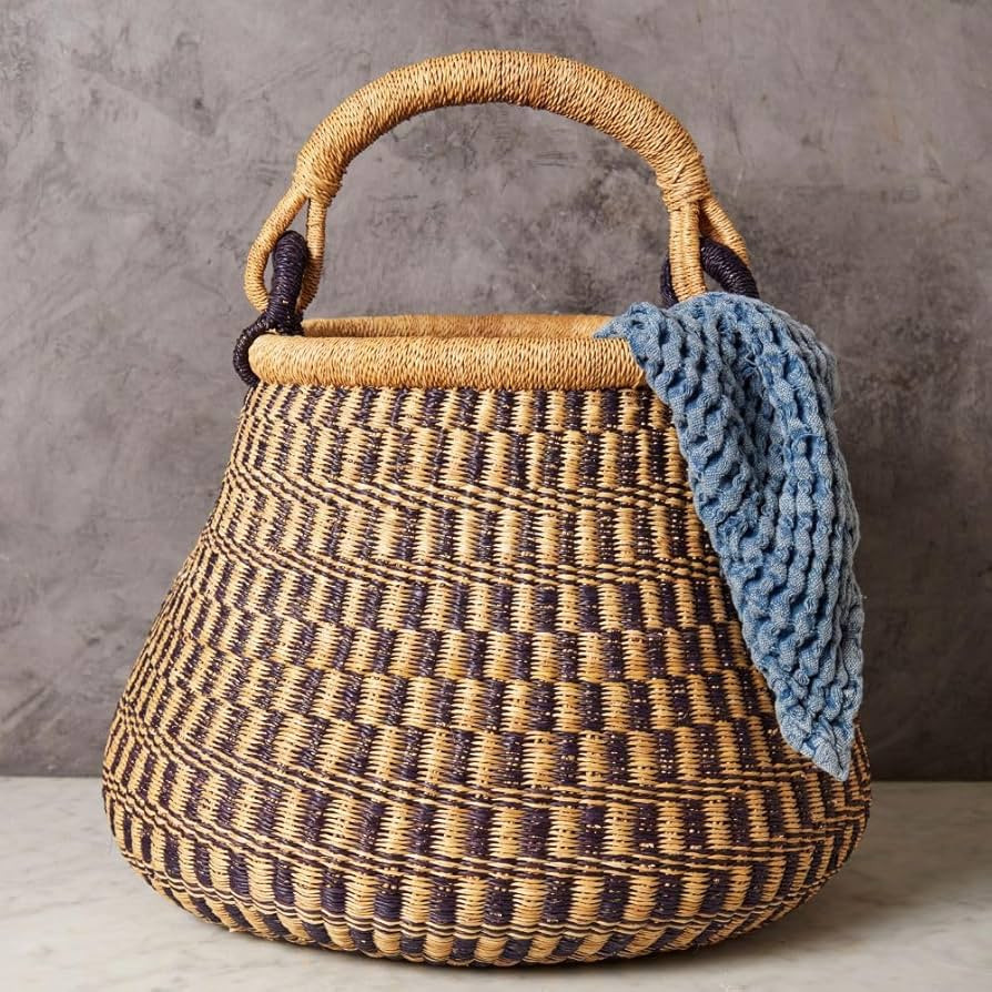 Home & Kitchen Decor, Wicker Basket, Picnic Basket, Living Room Basket, Organizing, Harvesting, F... | Amazon (US)