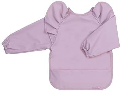 Willow + Sim Waterproof Long Sleeve Baby Bibs for Baby Girl , Waterproof Bibs - Wipe Clean, Washable | Amazon (US)