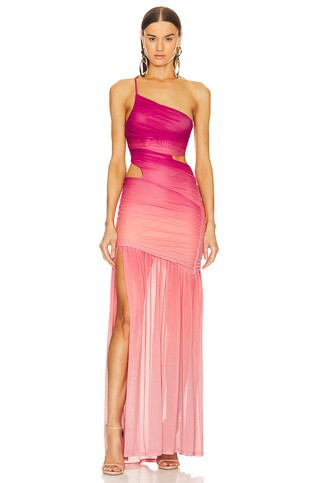 Michael Costello x REVOLVE Giustina Maxi Dress in Pink Ombre from Revolve.com | Revolve Clothing (Global)