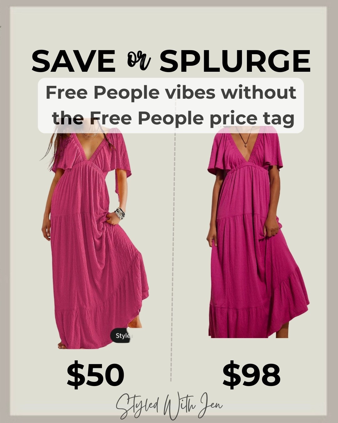 🩷 Another Designer Inspired Find
Free People Vs Amazon 
These seriously look the same! 👀

#LTKsummer #LTKdresses #LTKcanada