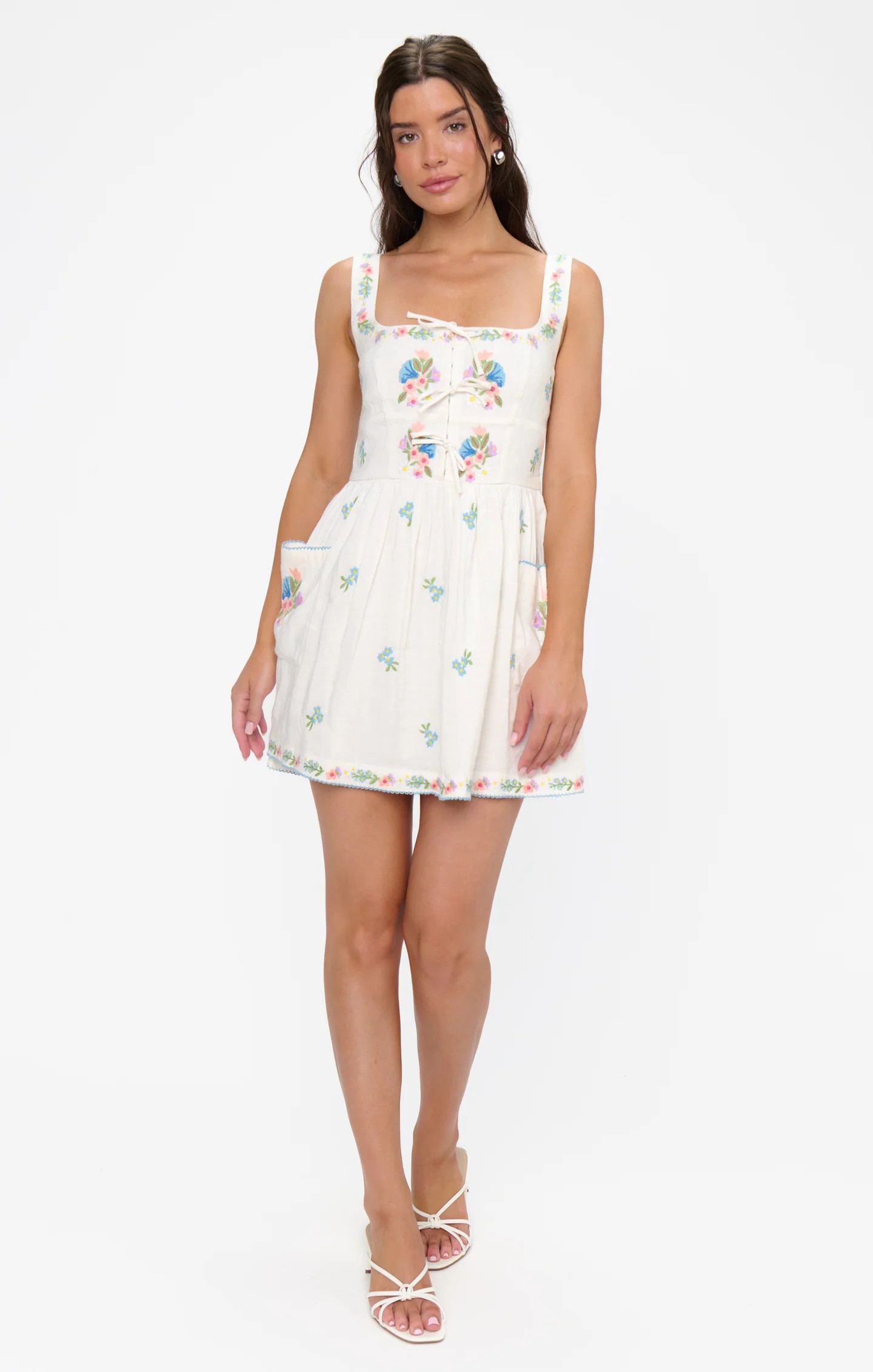 Demi Mini Dress ~ Wild Meadow Embroidery | Show Me Your Mumu