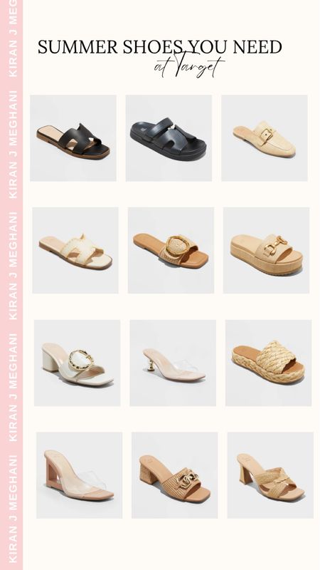 Summer shoes you didn’t know you needed ALL from Target! 
I’ve linked all the deets down below! 

Click the images to SHOP NOW! And don’t forget to SHARE with your besties 👯 

#Target #Targetfinds #summershoes #Sandals 

#LTKStyleTip #LTKShoeCrush #LTKFindsUnder50