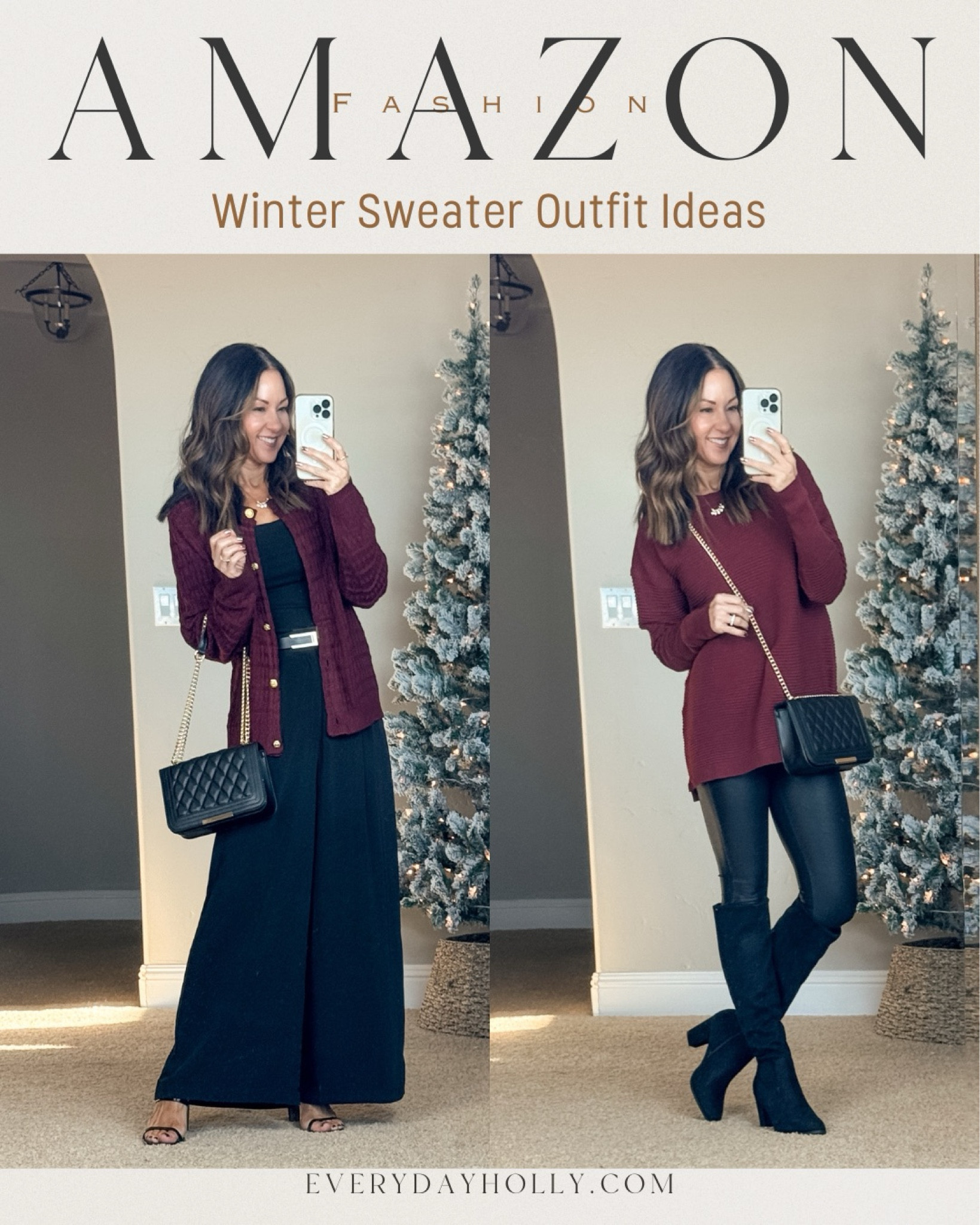 💥Sweaters on sale plus codes! 
18 colors options for both sweaters!

Cardigan - Save 25% code MIE6BEV9
Pullover - Save 20%code 2TDIKUS6 
23% off leggings 

Easy fall winter outfits with cardigan and sweater in wine red. 
For reference: I'm 5'1", 110lbs. both sweater size small in wine red. Long sleeve ribbed tee black XS, trousers XS short, leggings XS short, Heels TTS, Boots go up a 1/2 size.


#LTKOver40 #LTKStyleTip #LTKSaleAlert