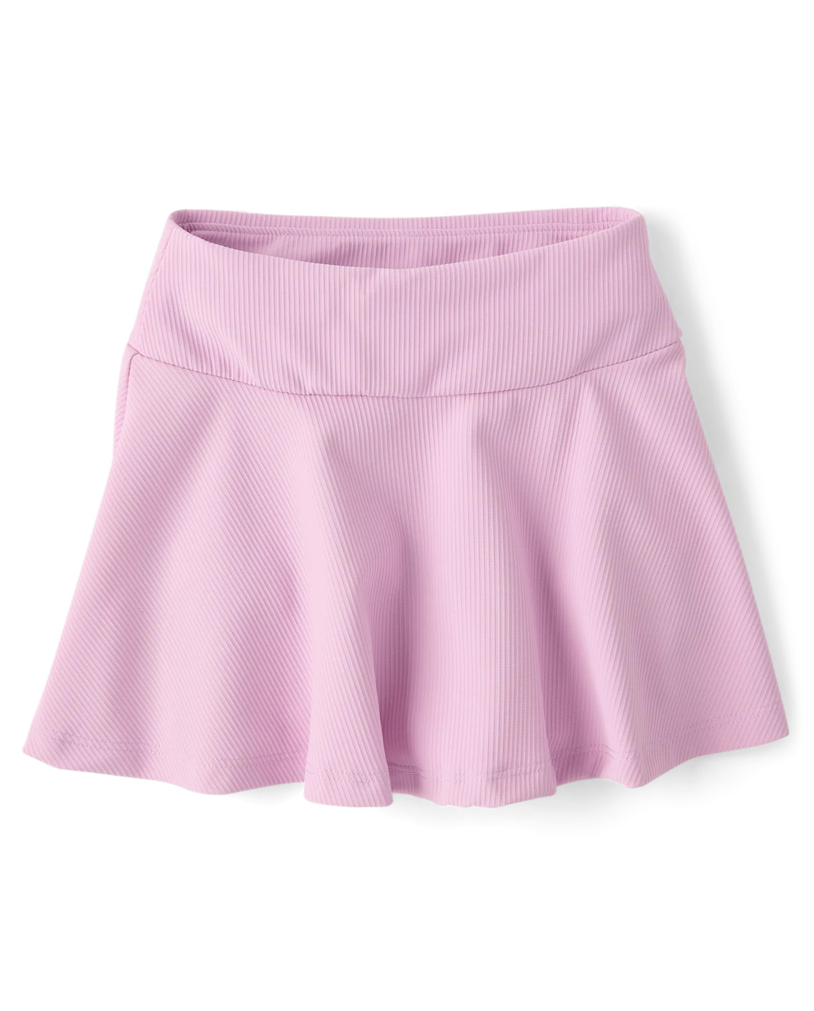 Girls Quick Dry High Rise Textured Ribbed Skort - purple | The Children's Place