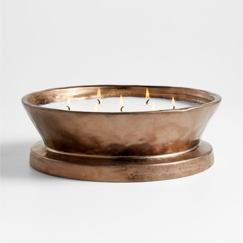 Ali Smoked Cedar Scented Ceramic Candle by Leanne Ford | Crate and Barrel | Crate & Barrel