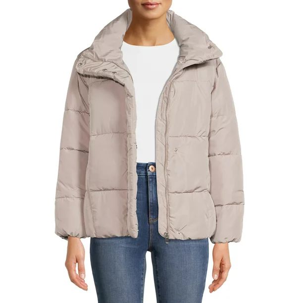 Mark Alan Women's Oversized Cropped Puffer Coat - Walmart.com | Walmart (US)