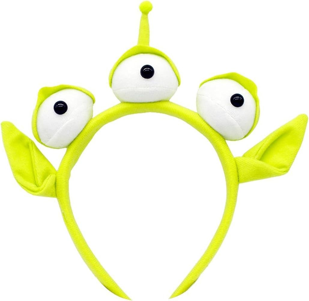 Alien Headband Toy Stretchy Plush Eyeball Headband Three Eye Alien Monster Headband for Halloween... | Amazon (US)