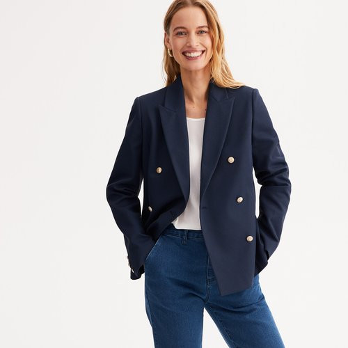 Fitted, Double-Breasted Blazer Jacket | La Redoute (UK)