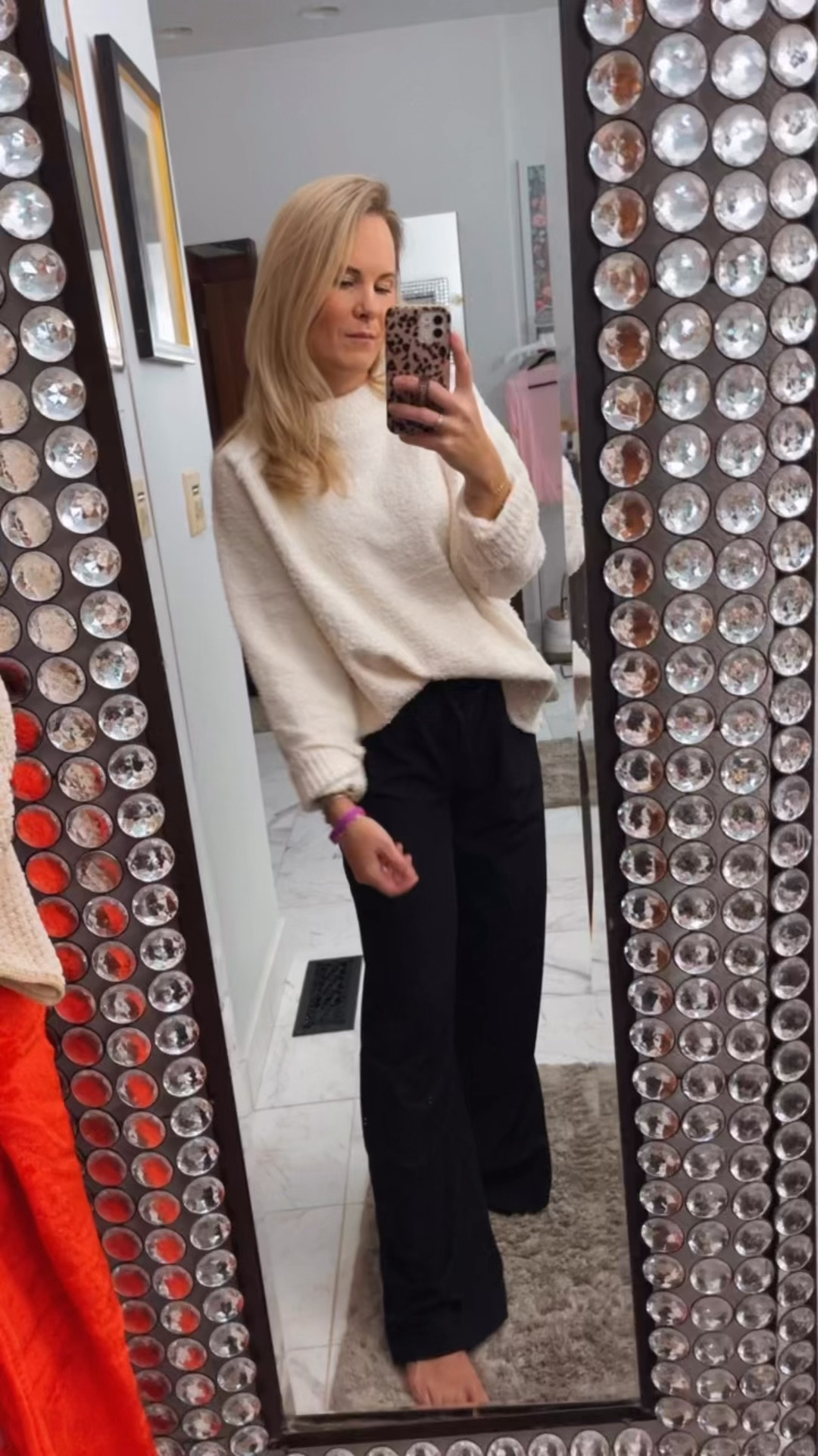 When he just wanna be comfy and cute and it’s a little chilly out this cozy white sweater is absolutely fantastic. Paired with some black pants. You just look classy. ￼

#LTKootd #LTKmomlife #LTKdayinmylife
