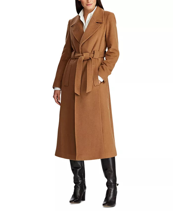 Women's Belted Wrap Coat | Macys (US)