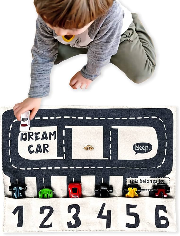 HMOCK Toy Car Organizer, Toddler Travel Toys, Kids Travel Essentials,Pretend Play,Kids Birthday G... | Amazon (US)