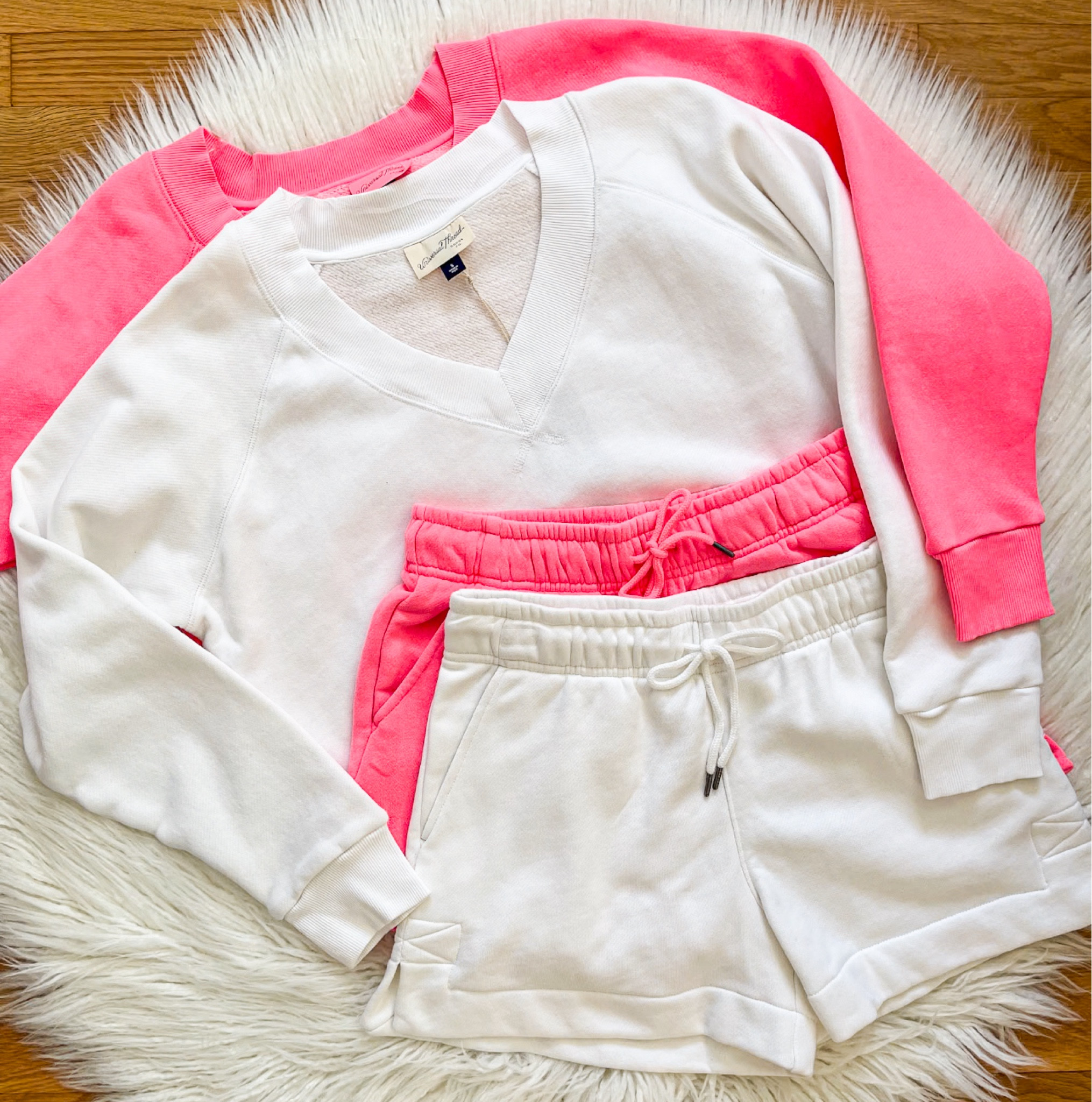 Happy Saturday!  Check out these comfy sets!  This V Neck Sweatshirt is so good! Love the slightly oversized fit, neckline  & they come in 4 colors!  And they have matching shorts!  Check out my stories & bio for links 🤍

.................................................... 
🎯 𝙀𝙫𝙚𝙧𝙮𝙩𝙝𝙞𝙣𝙜 𝙡𝙞𝙣𝙠𝙚𝙙 𝙞𝙣 𝙢𝙮 𝙗𝙞𝙤, 𝙨𝙩𝙤𝙧𝙞𝙚𝙨, & 𝙤𝙣 𝙇𝙏𝙆 𝘼𝙥𝙥!

#targetstyle #sharemytargetstyle #targetfinds #targetdeals #targetteachers #targetmademedoit #target #targetfashionista #fashiontrends #fashion #fashionblogger #ootd #newattarget #flatlaystyle #outfitinspiration  #gotargeting #anewdaytargetbrand @target @targetstyle #casualstyle #comfystyle #cuteandcomfy #comfyset #cozystyle #targetmom #momstyle #affordablefashion 

#LTKxTarget #LTKfindsunder50 #LTKstyletip