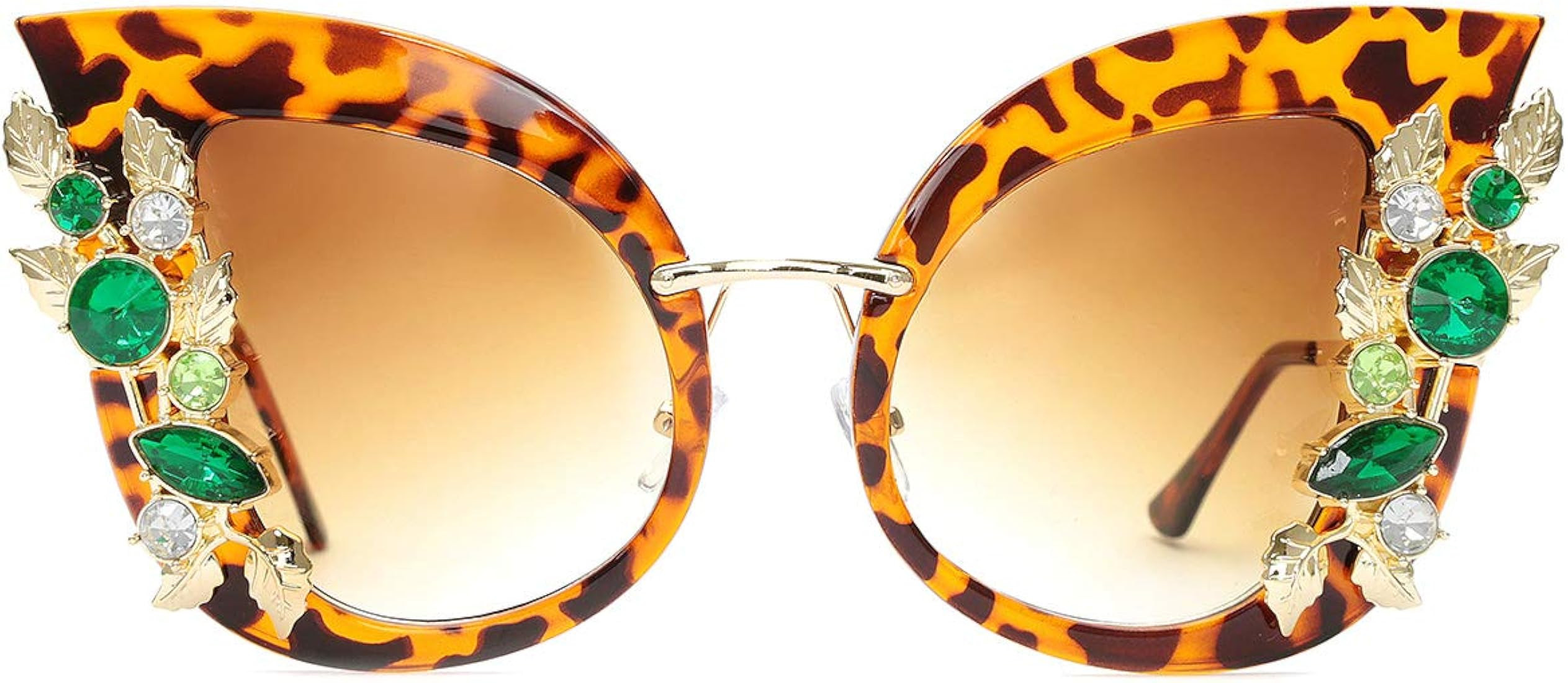 Slocyclub Jeweled Sunglasses, Funky Butterfly Shaped Sunglasses, Oversized Rhinestone Sunglasses ... | Amazon (US)