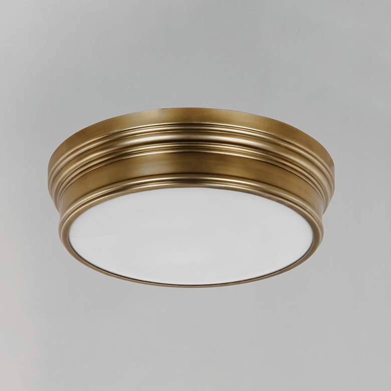 Maxim Fairmont 16" Wide Aged Brass Ceiling Light - #4W979 | Lamps Plus | Lamps Plus
