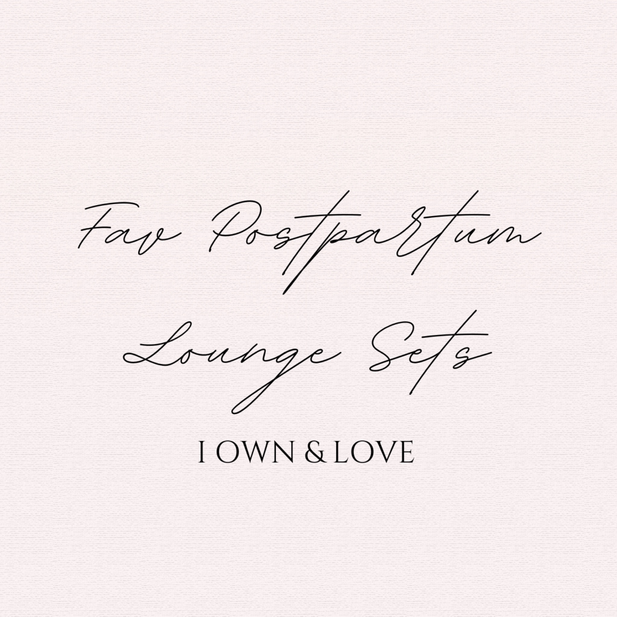 Fav Postpartum Lounge Sets I have been living in. So comfy I have been sleeping/nursing in then I just throw on sneakers to try to look put together for school pickup!

Learn from me - if you’re nursing go with lighter colors. I ordered several in black & navy (first boy, had too!) & baby spit up shows BIG TIME on darker colors 😉 

Postpartum | Nursing | Loungewear | baby

#LTKStyleTip #LTKBump #LTKBaby