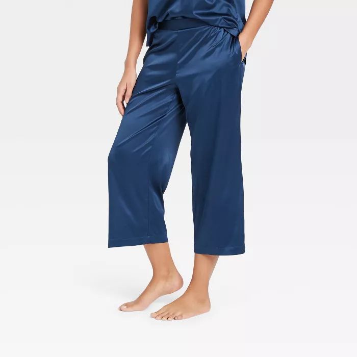 Women's Satin Cropped Pajama Pants - Stars Above™ | Target