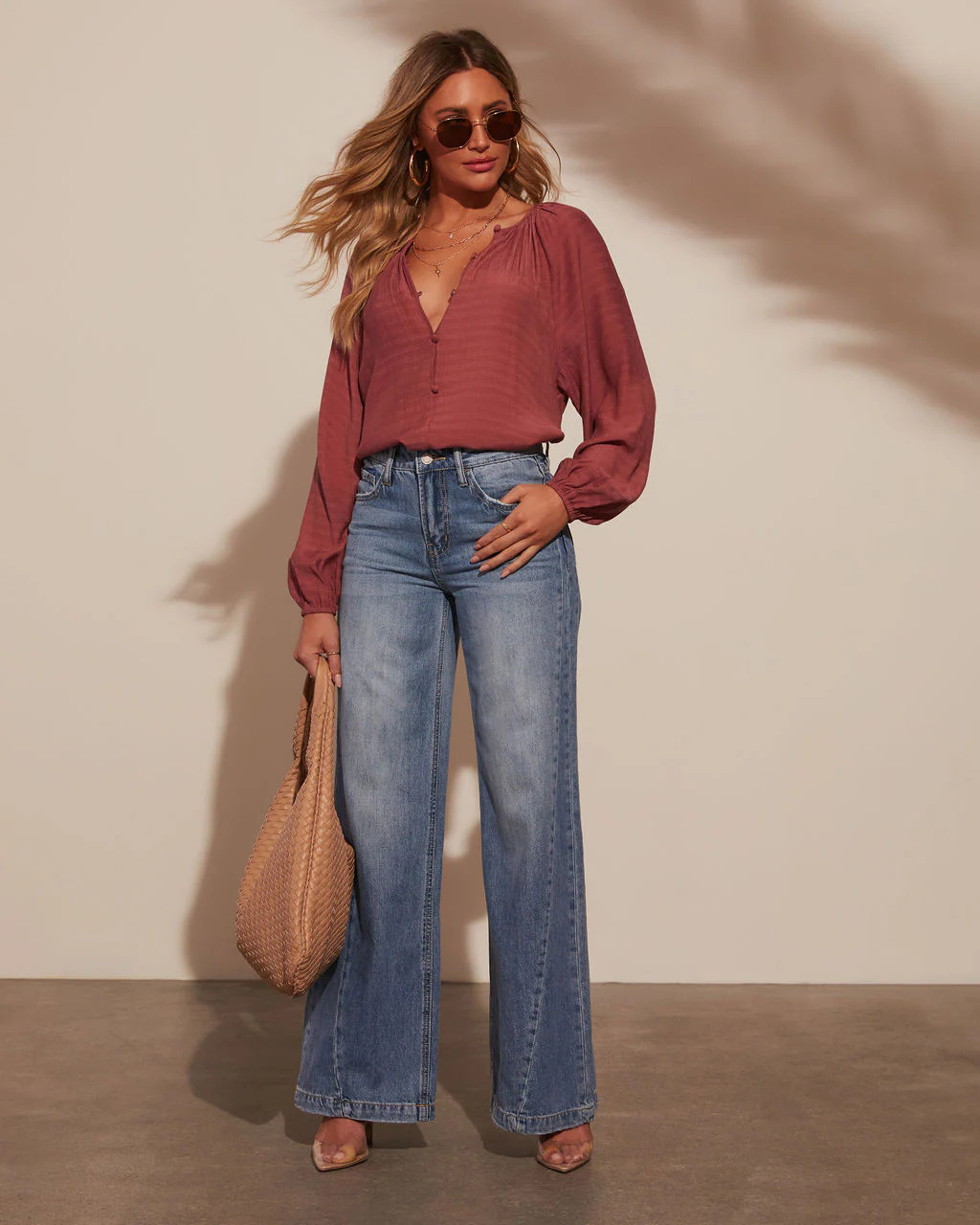 Jayde High Rise Wide Leg Jeans | VICI