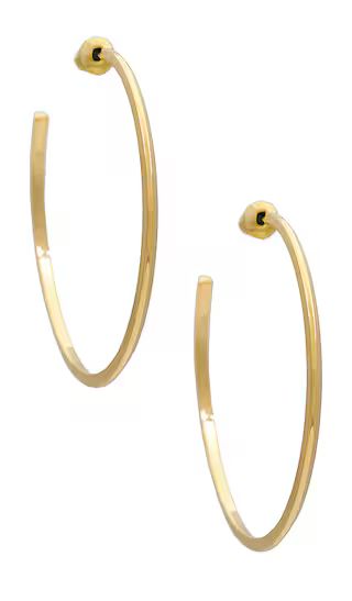 Beau Hoops in Gold | Revolve Clothing (Global)