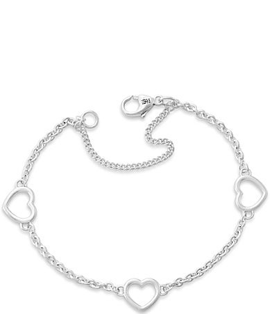 James Avery Heart Station Charm Chain Bracelet -  L | Dillard's