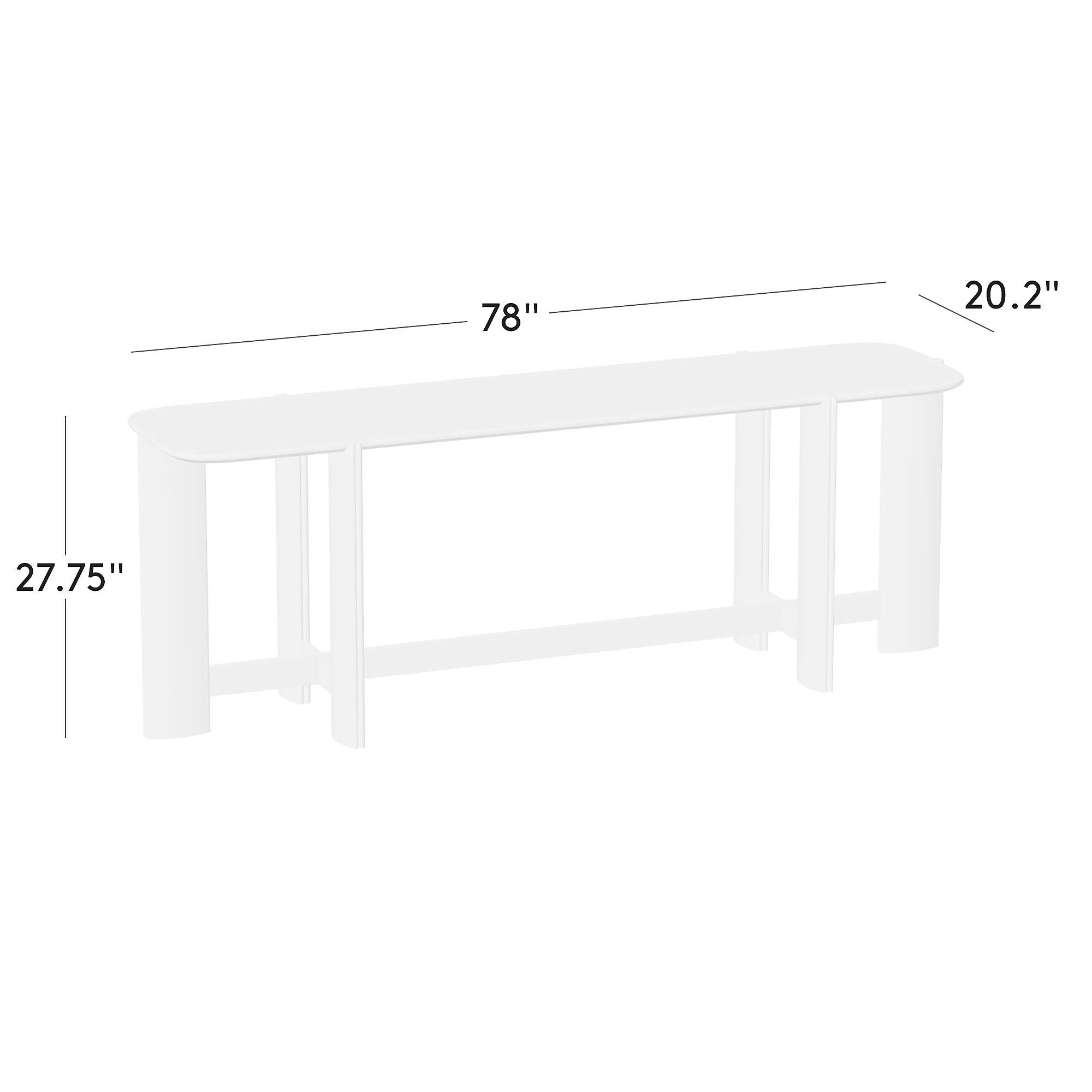 Tule 78" Travertine and Walnut Wood Console Table + Reviews | CB2 | CB2