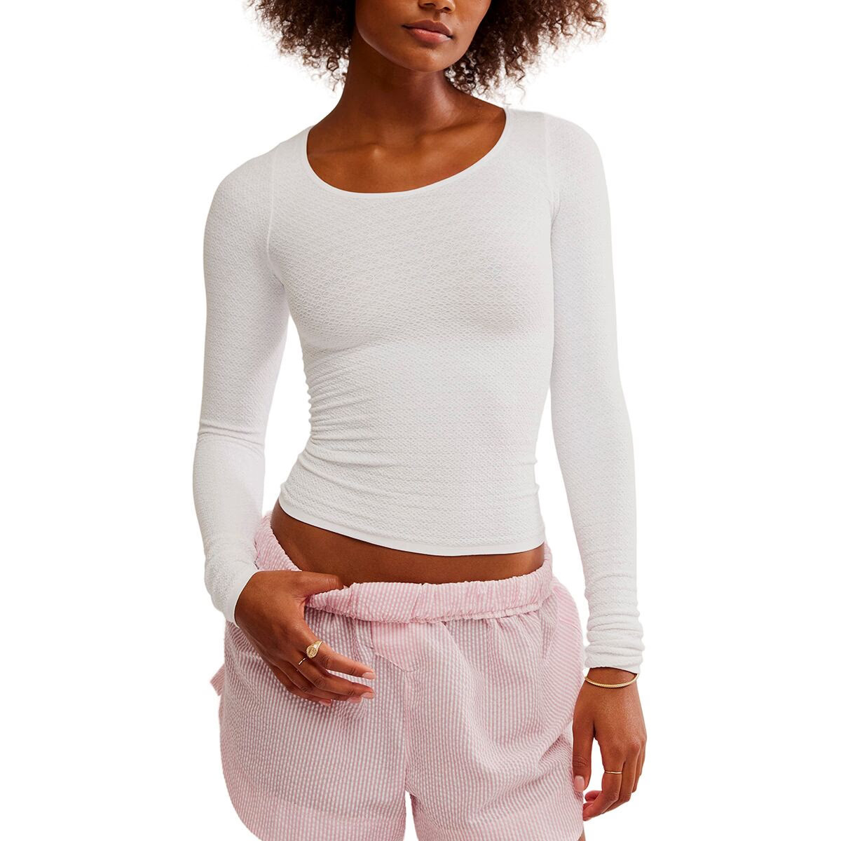 Free People Love Letter Long-Sleeve Top - Women's White, M/L | Backcountry