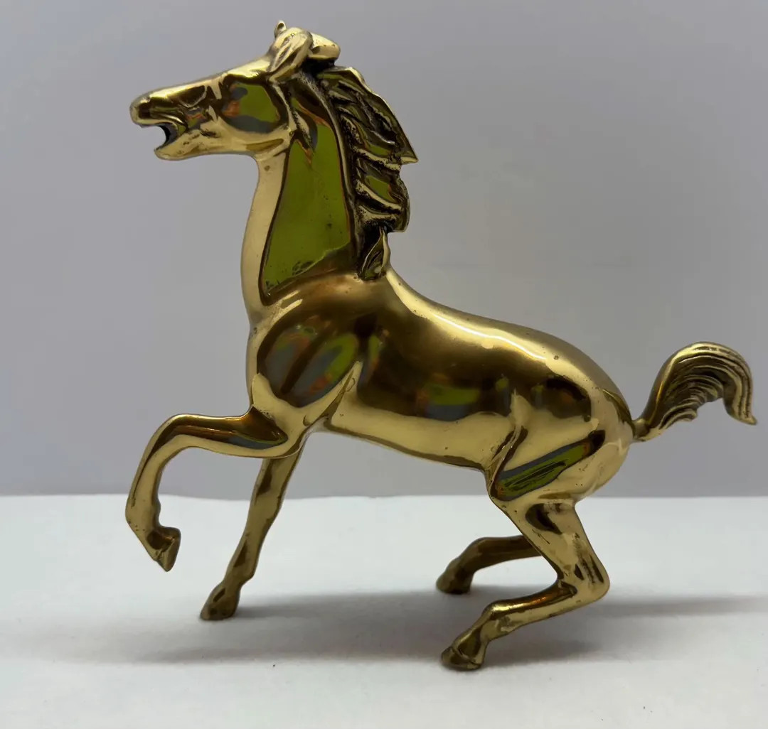 Mid 20th Century Brass Horse - Etsy | Etsy (US)