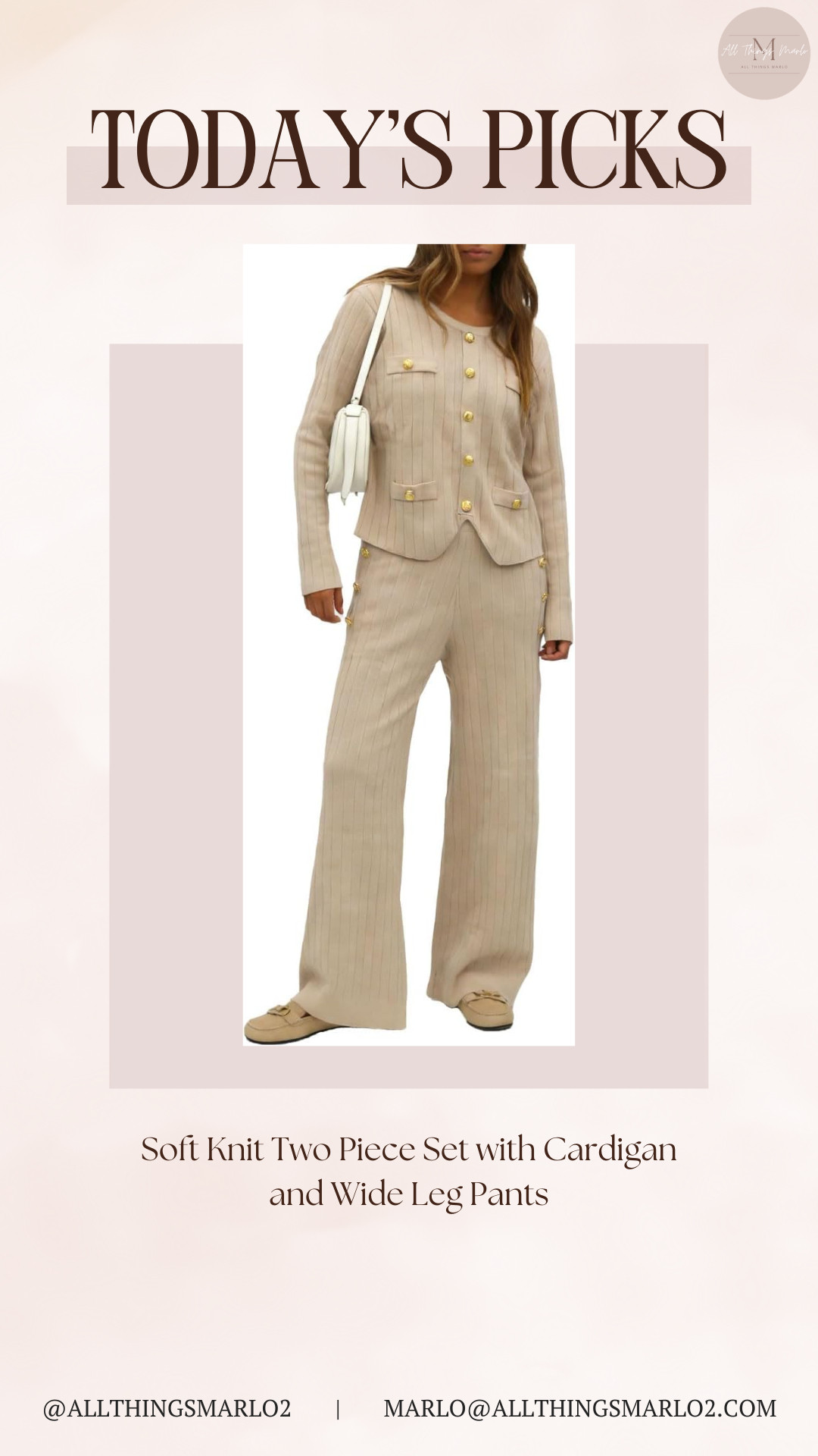 Soft Knit Two Piece Set with Cardigan and Wide Leg Pants 

 #LTKSeasonal #LTKWorkwear #LTKTravel