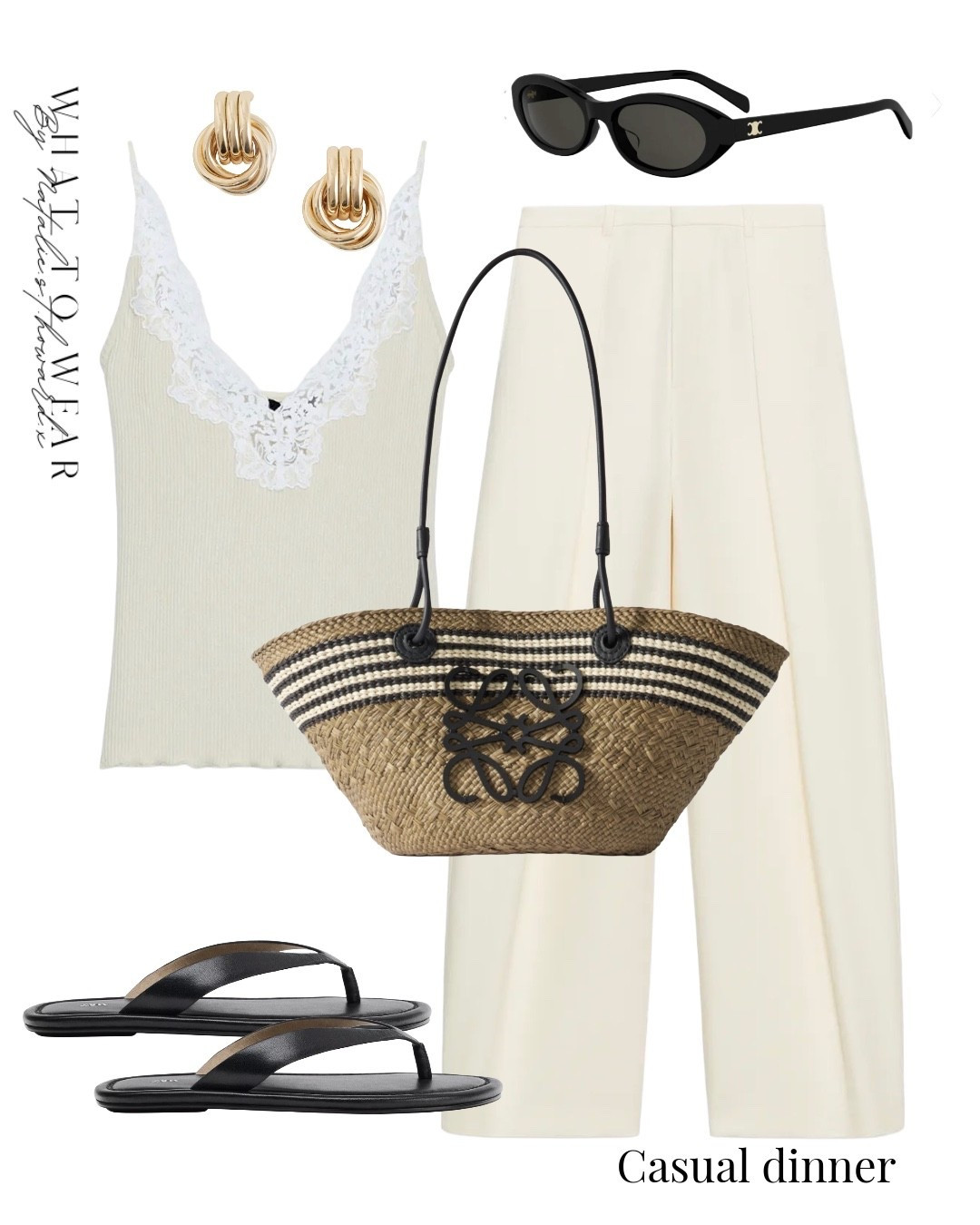 A simple holiday evening outfit
