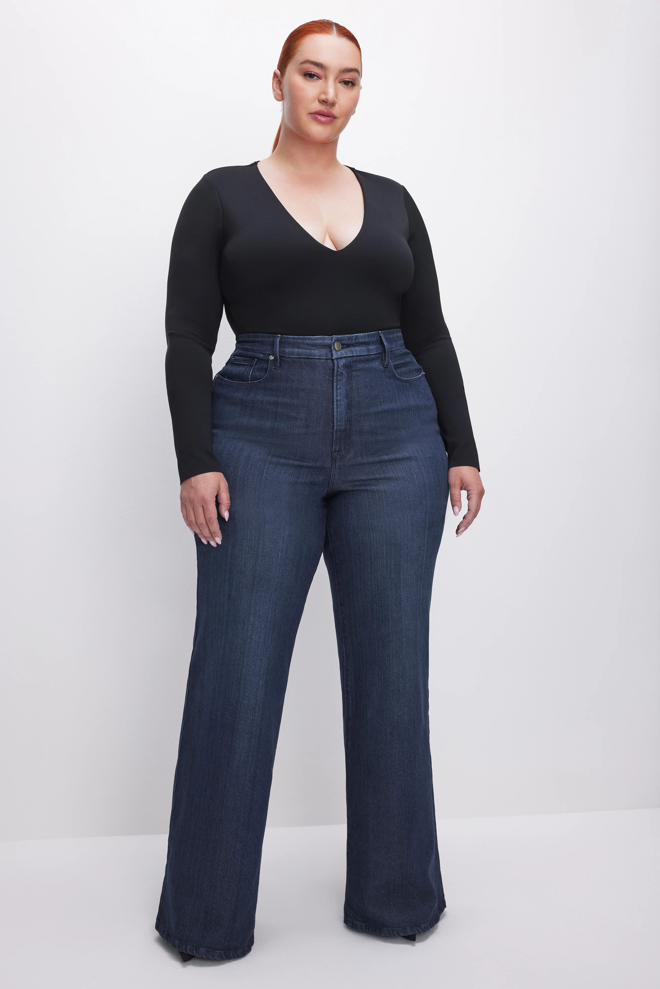 SCUBA DEEP V-NECK BODYSUIT | Good American