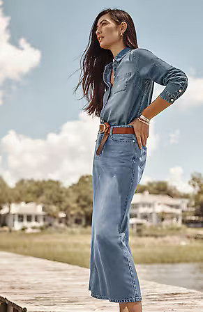 One-Pocket Button-Front Shirt | J. Jill