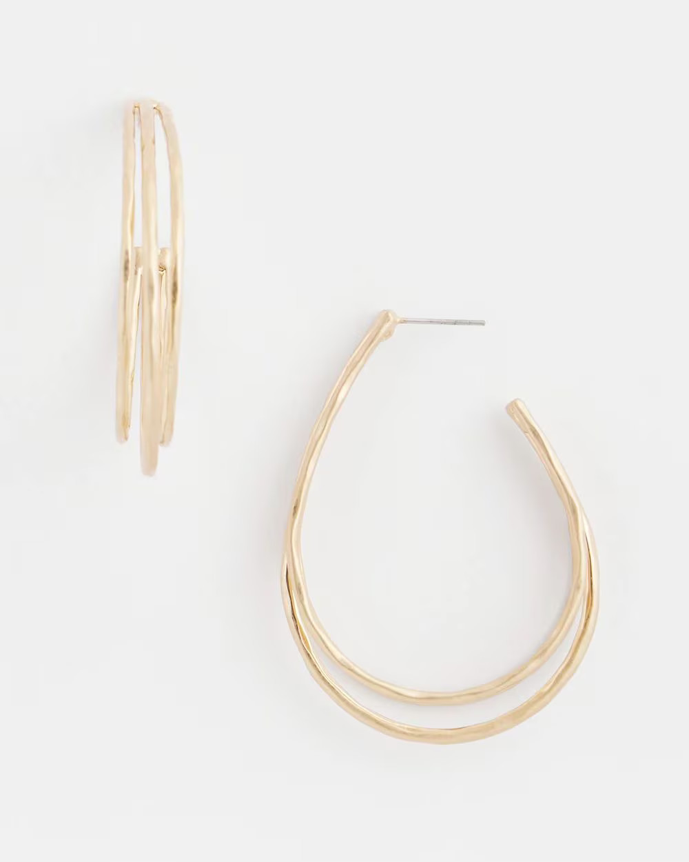 No Droop® Brass Triple Hoop Earrings | Chico's | Chico's