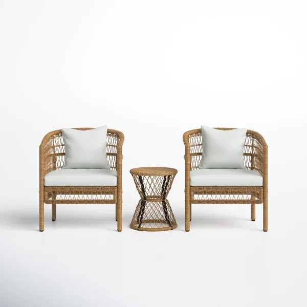 Tristan 2 - Person Seating Group with Cushions | Wayfair North America