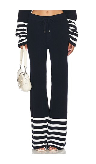 Poe Pant in Navy/ White Stripe | Revolve Clothing (Global)