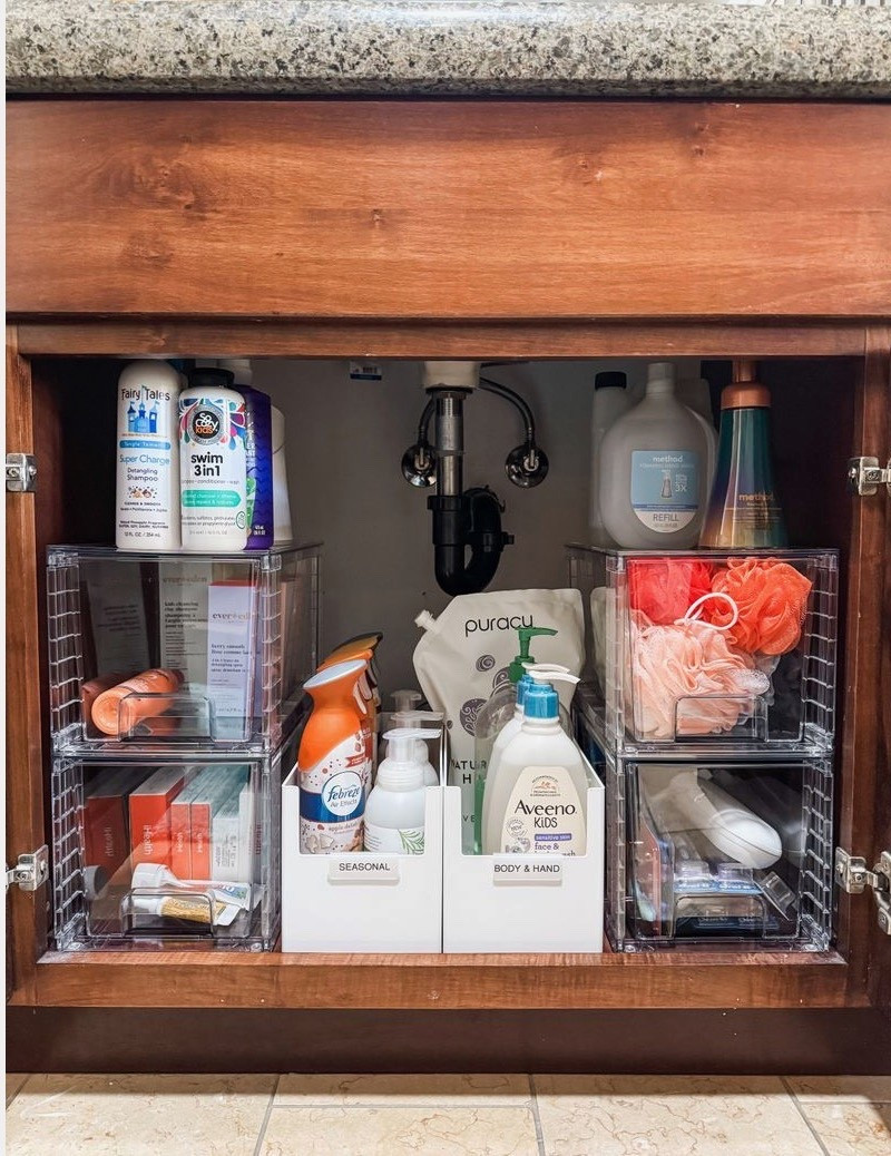 As the time change shifts our routines, small systems make daily life feel smoother. A tidy under-the-sink setup keeps cleaning supplies organized and easy to grab, helping you stay on top of new rhythms this season.

#LTKSeasonal #LTKHome