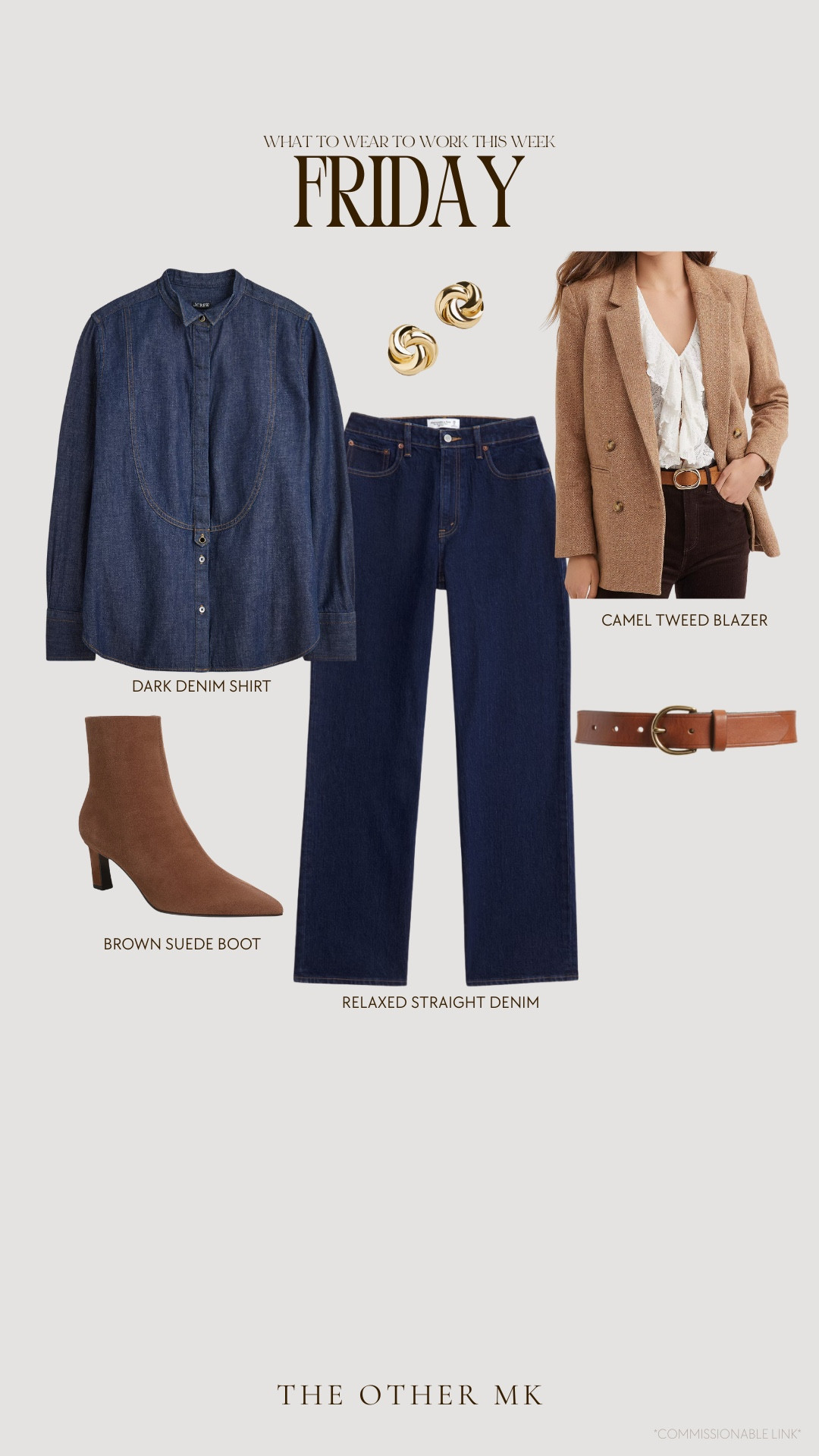 What to wear to work this week
Casual work outfit, snappy casual, denim on denim 

#LTKMidsize #LTKWorkwear #LTKSaleAlert