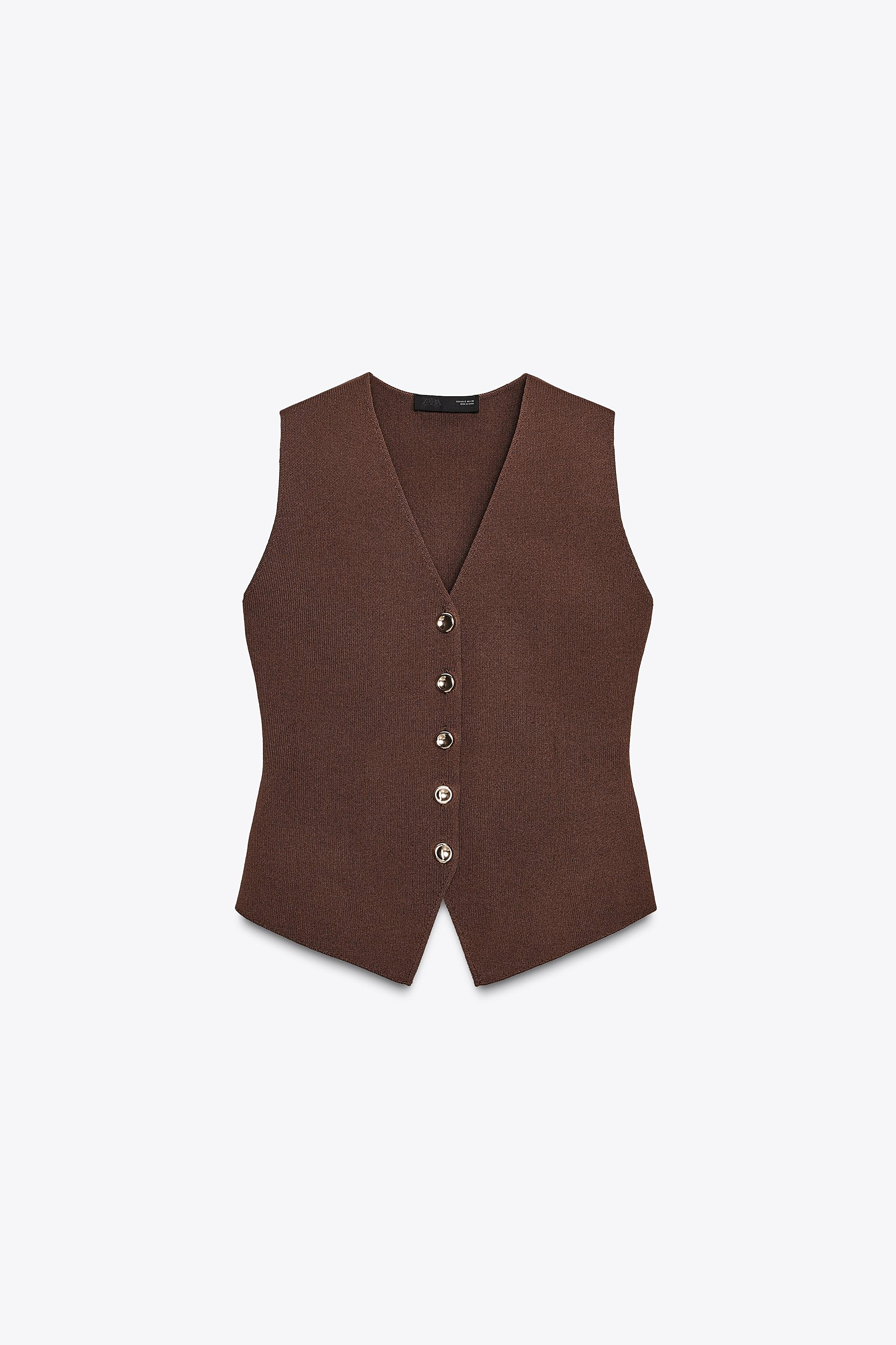 SMOOTH KNIT VEST TOP | Zara US