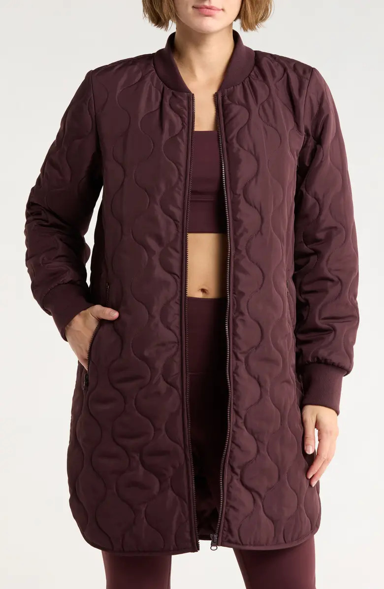 Longline Quilted Jacket | Nordstrom Rack