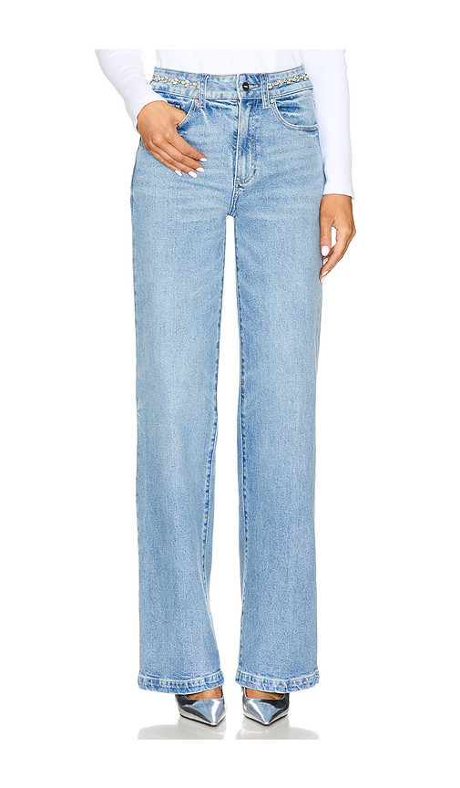 PAIGE Sasha Wide Leg Jeans in Denim-Light. Size 34. Also in 26, 29, 30, 31, 32, 33. | Revolve Clothing (Global)
