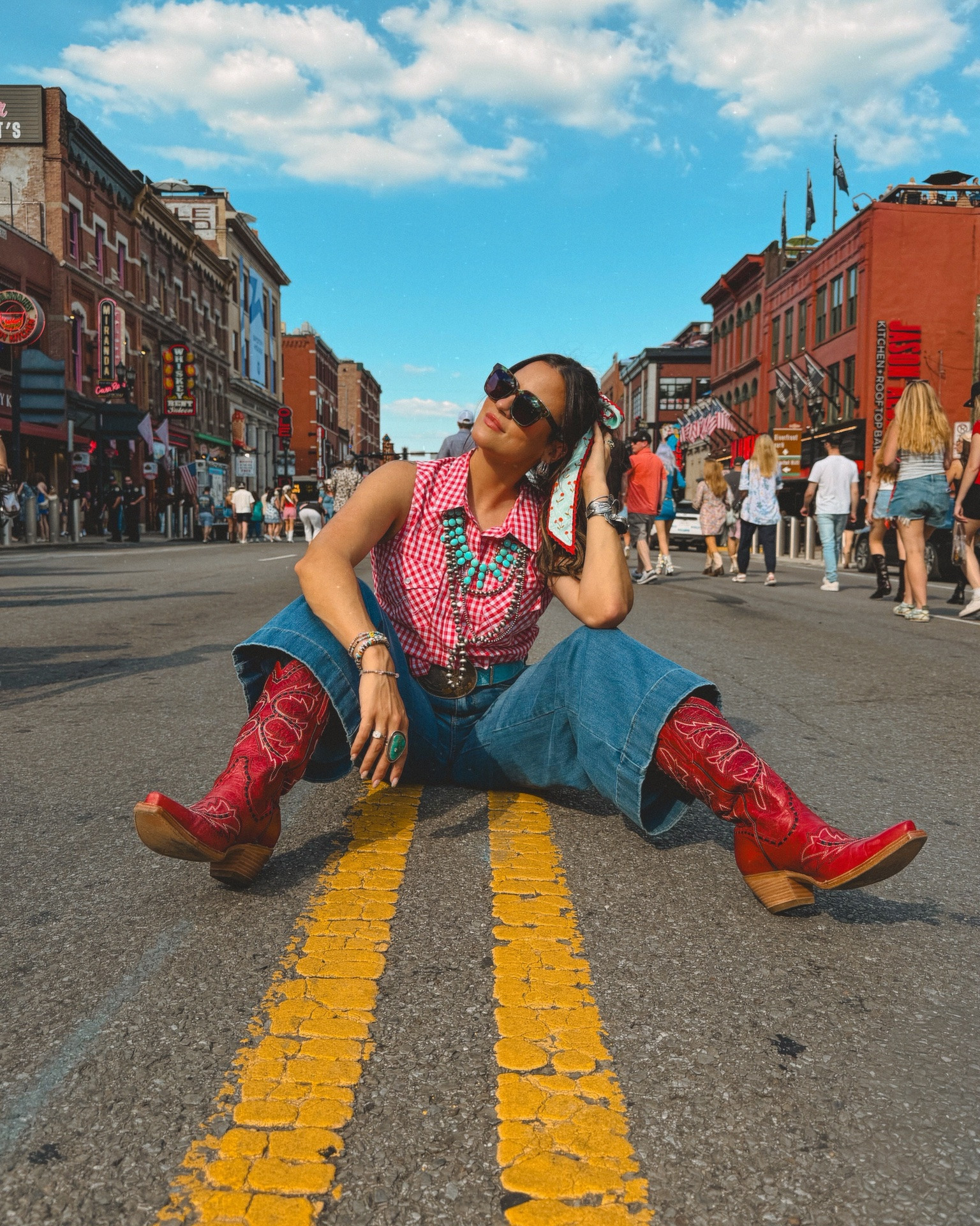 Classic cherry pop cowgirl - summer outfit inspo 

Clothes- tagged
Boots- Dan post style “MESA” use NEONWRANGLER for a discount. 
Belt- Remuda leather use code NEONWRANGLER for a discount 
Hair twilly- Allie falcon
Jewelry- a mix (dm me)

#LTKdayinmylife #LTKootd #LTKSaleAlert