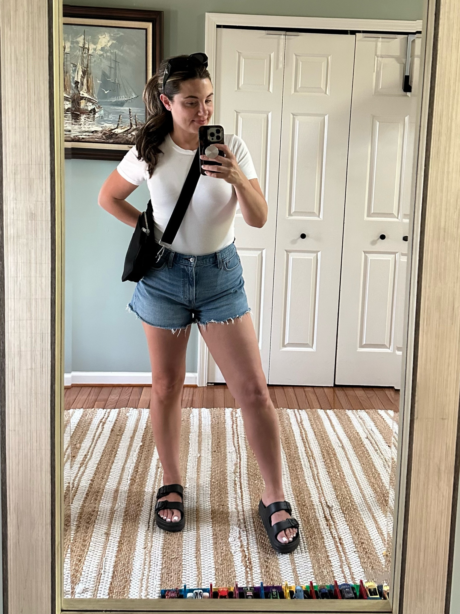 Mom uniform 
Top | M
Short | 30 | color medium
Shoes | 7 (normally 8.5!!!) 
#abercrombie #bodysuit #amazon #target #prada

#LTKSeasonal #LTKActive #LTKfindsunder50